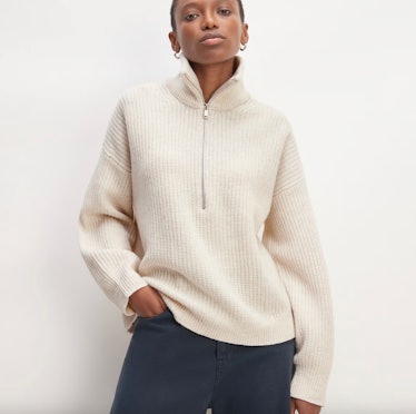 The Felted Merino Half-Zip Sweater