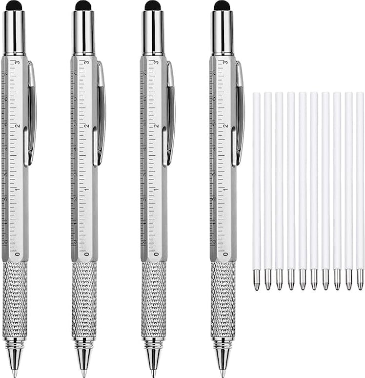 Zhanmai 6 in 1 Multitool Tech Tool Pen (4-Pack)