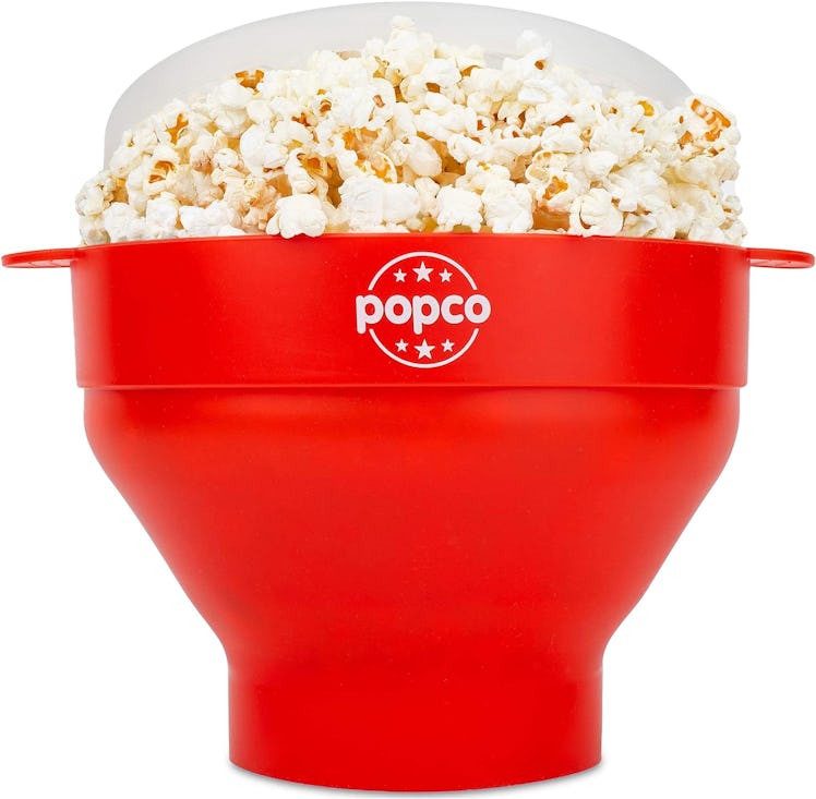 Popco Collapsible Silicone Microwave Popcorn Popper