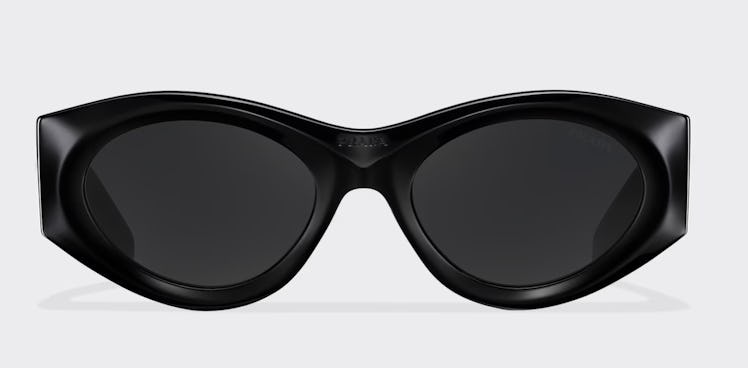 black sunglasses with triangle