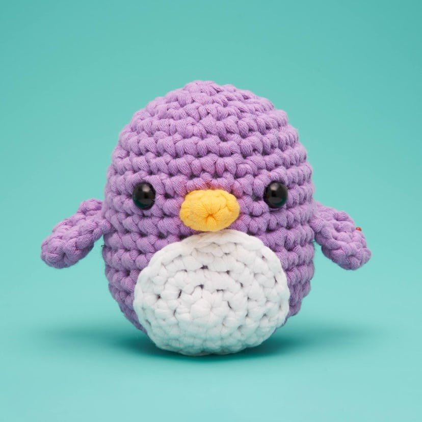 Purple Penguin Crochet Kit