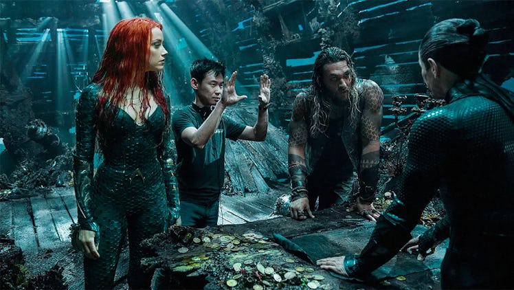 James Wan directs Amber Heard, Jason Momoa, and Willem Dafoe in Aquaman