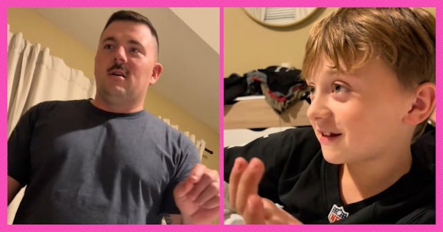The Waters Family went viral after their son, Noah, had a totally perfect deadpan reaction to his da...