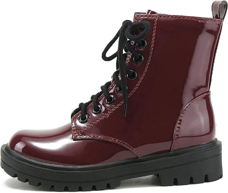 Soda Firm Lug Sole Combat Ankle Bootie
