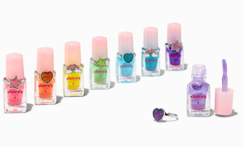Claire's Club Neon Peel-Off Nail Polish Set – 8 Pack