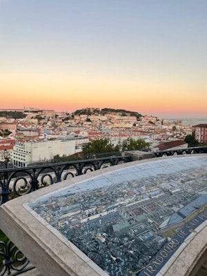 Miradouro São Pedro De Alcântaramust offers stunning views of Lisbon, Portugal.