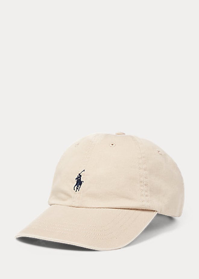 Cotton Chino Ball Cap in Nubuck