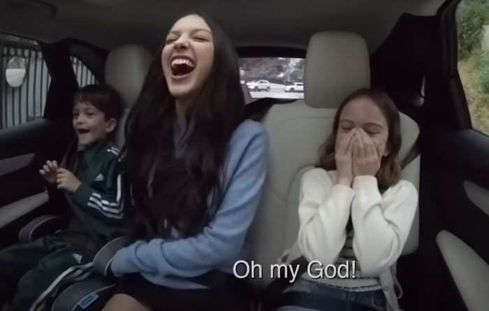 Olivia Rodrigo sang with Jimmy Kimmel's kids in the car.