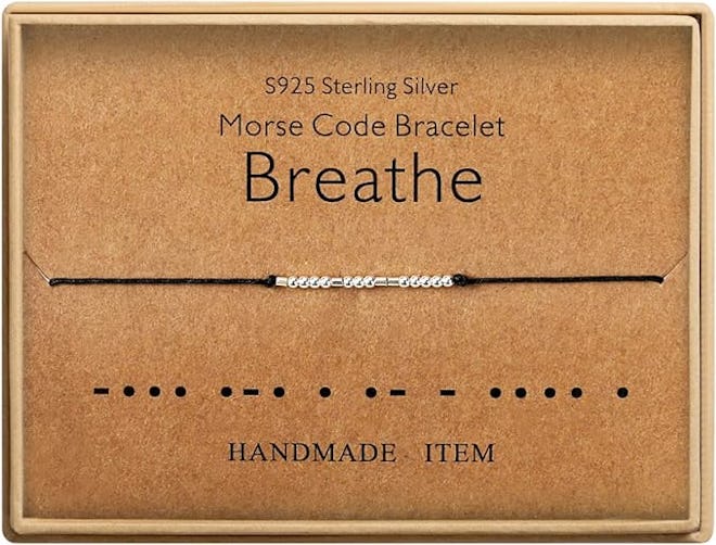 KGBNCIE Morse Code Message Bracelet