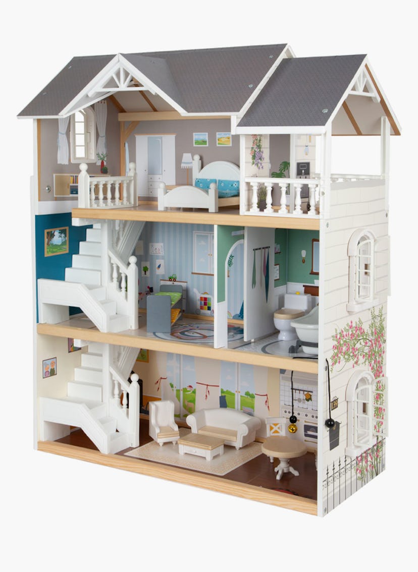 Iconic 3-Story Wooden Dollhouse Set