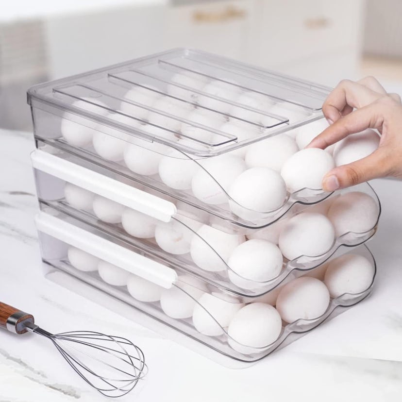 Homediea Refrigerator Egg Holder (3 Layers)