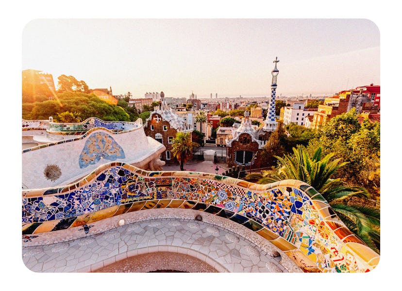 Park Guell in Barcelona, a great place for a family trip