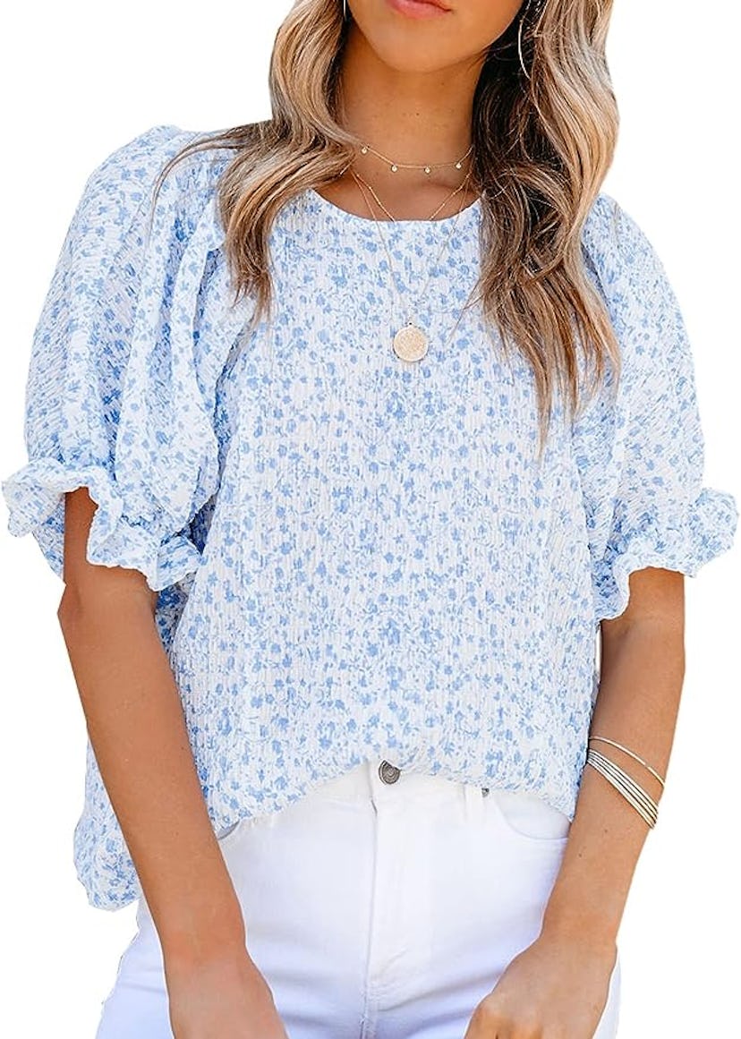 Dokotoo Floral Print Blouse