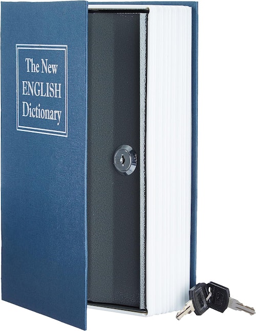 Amazon Basics Key Lock Book Safe