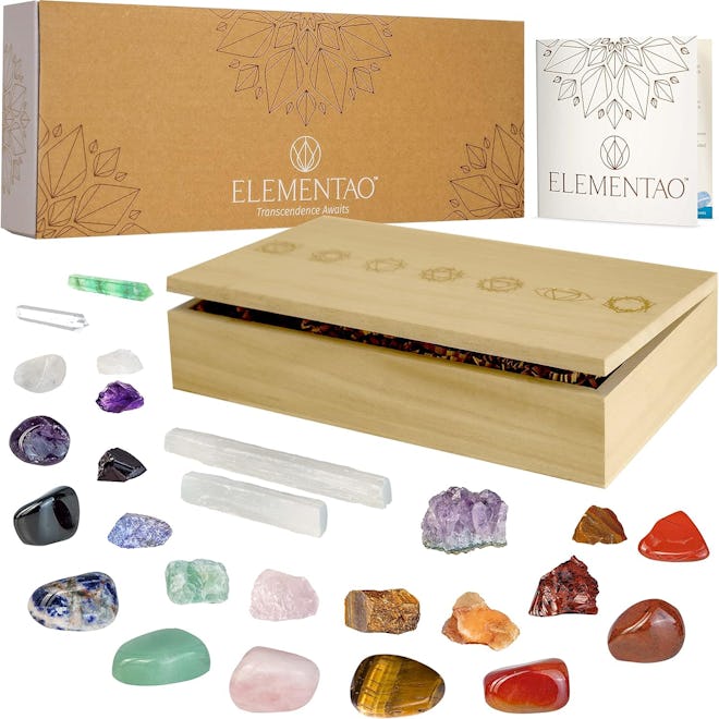 Elementao Chakra Crystals & Healing Stones (25-Pack)
