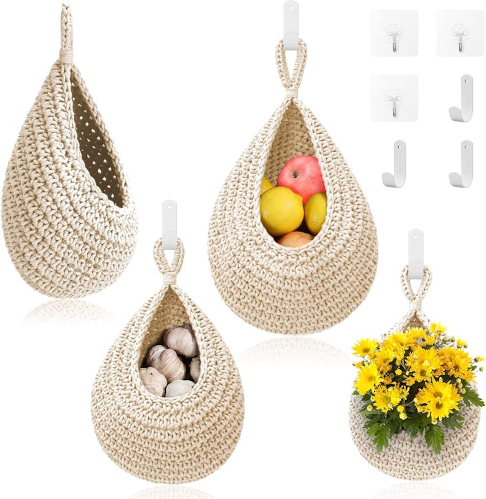 OGOTEZ Hanging Fruit Baskets (3-Pack)