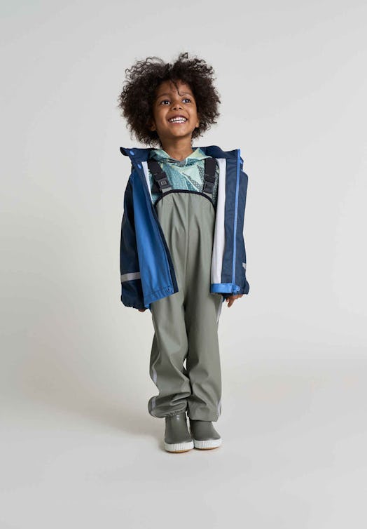 model in reima waterproof pants for kids 