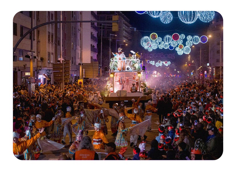 the three kings parade, a new year tradition in Barcelona