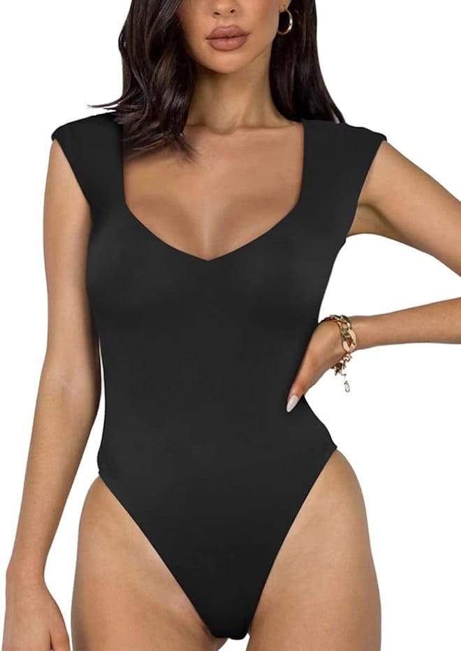 REORIA V-Neck Bodysuit
