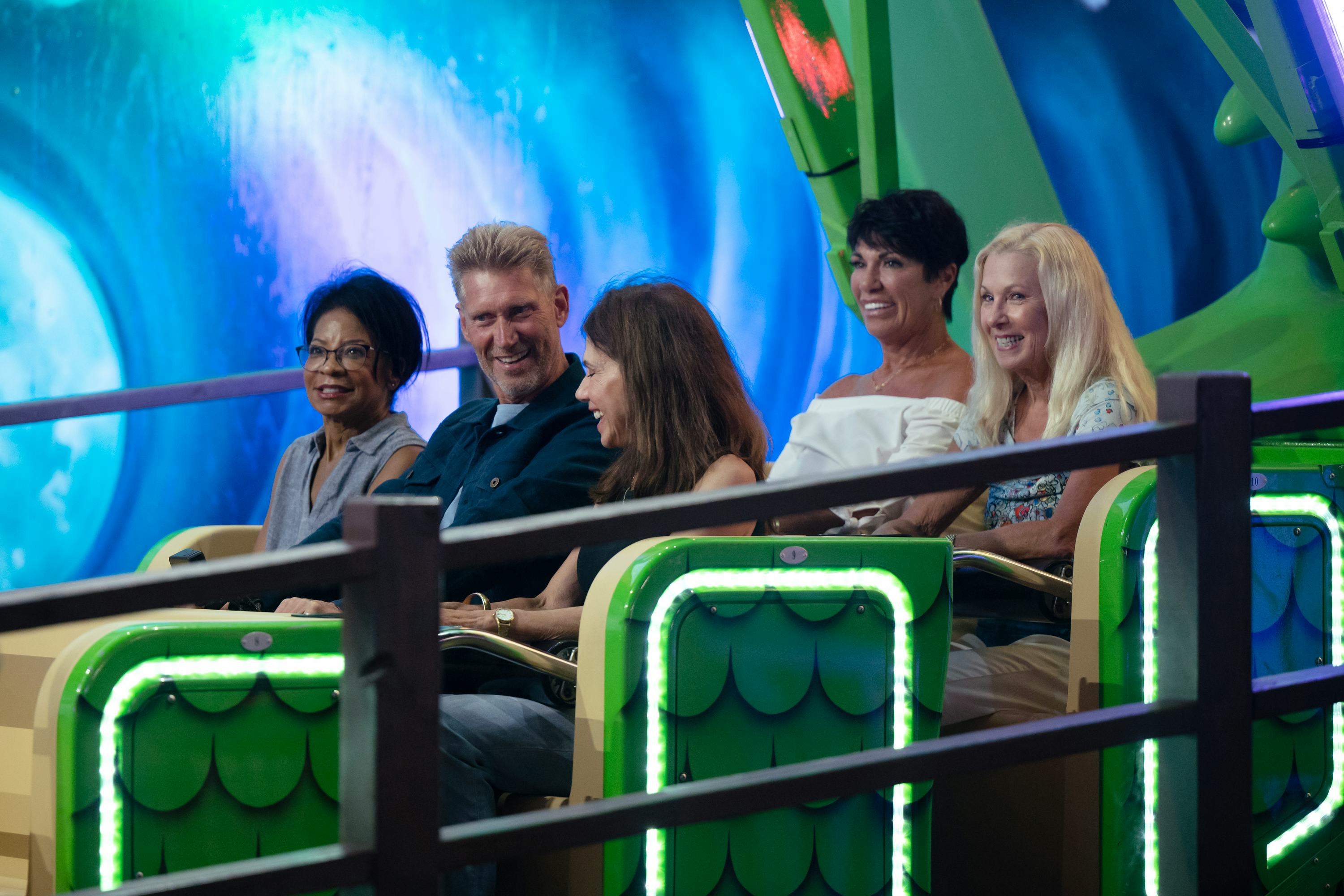 Gerry and his &lsquo;Golden Bachelor&rsquo; suitors. Photo via ABC