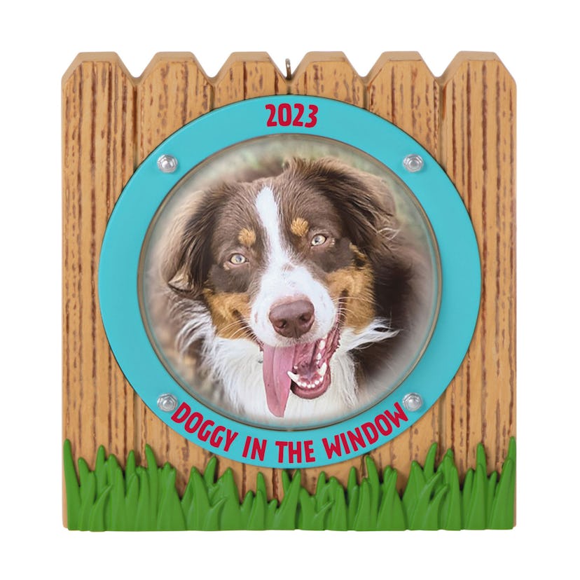 Doggy in the Window 2023 Photo Frame Ornament