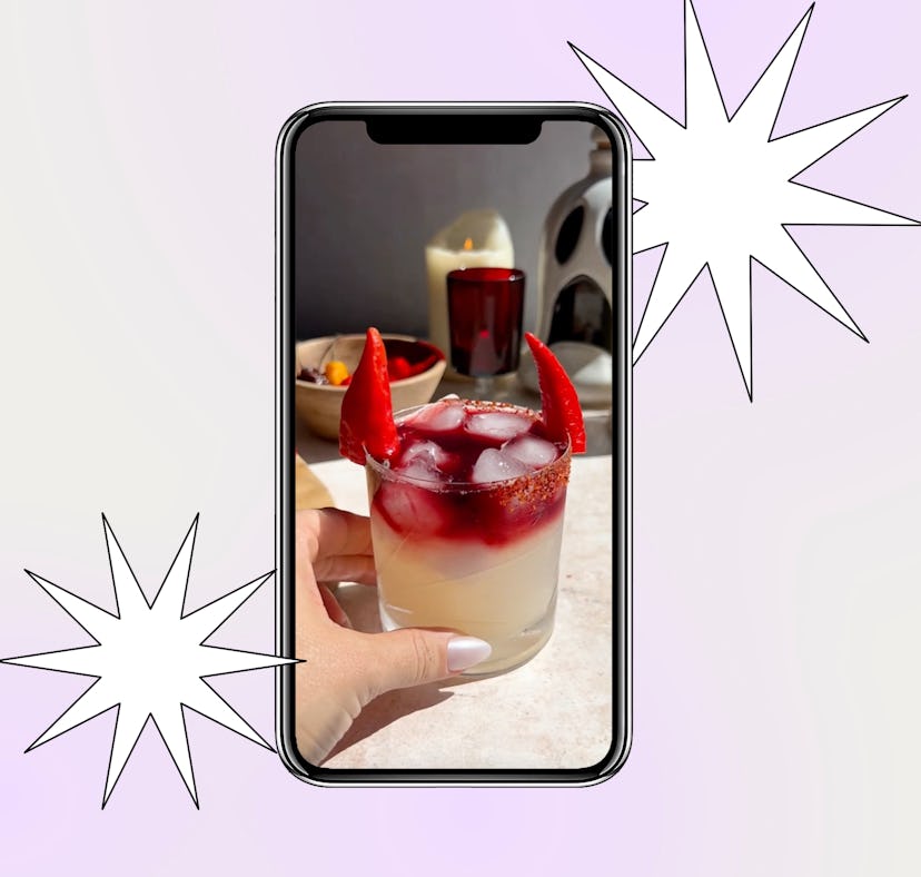 You can find Halloween cocktail tutorials on TikTok for your party drink menu.