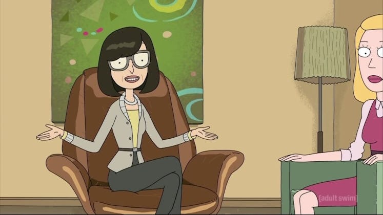 Dr Wong and Beth in Rick and Morty