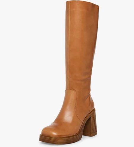 Tall Brown Leather Boots 