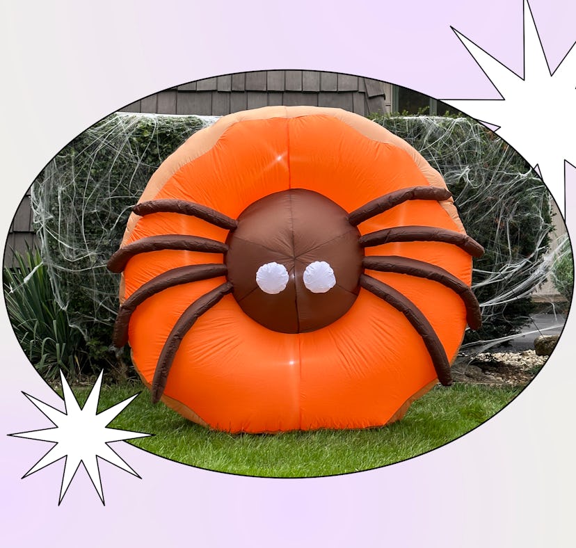 Dunkin's Halloween merch includes a Spider Donut Inflatable for $100.
