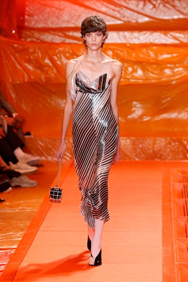 A model walks the runway during the Louis Vuitton Womenswear Spring/Summer 2024 show as part of Pari...