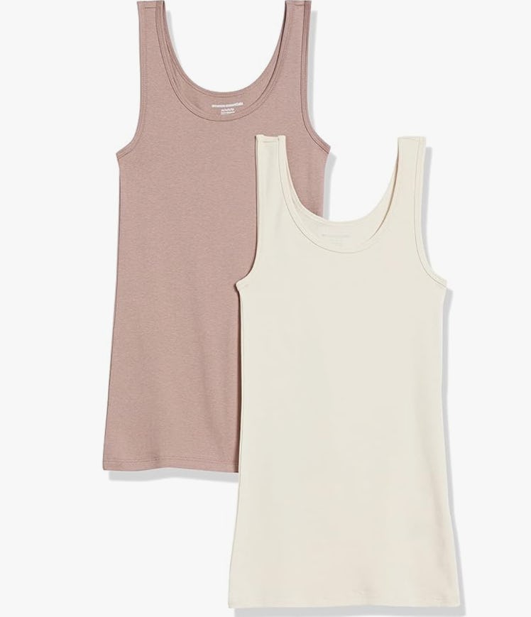 Amazon Essentials Slim-Fit Tank, Pack of 2