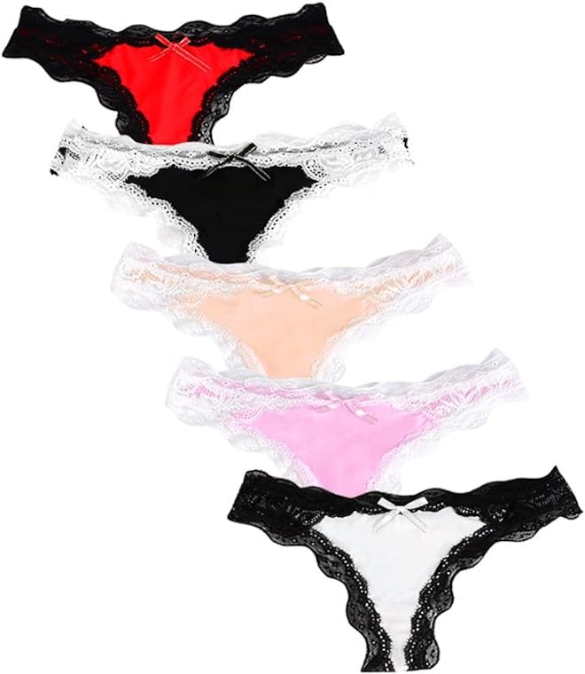 KUKOME Lace Underwear (5-Pack)