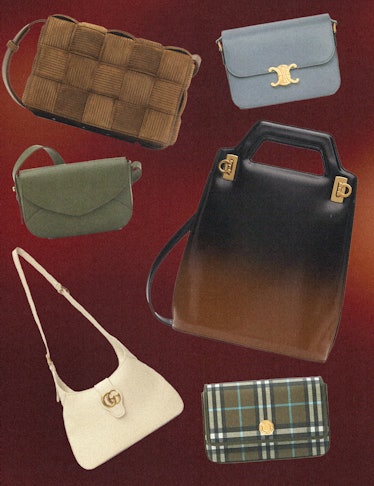 crossbody bags in various styles and colors