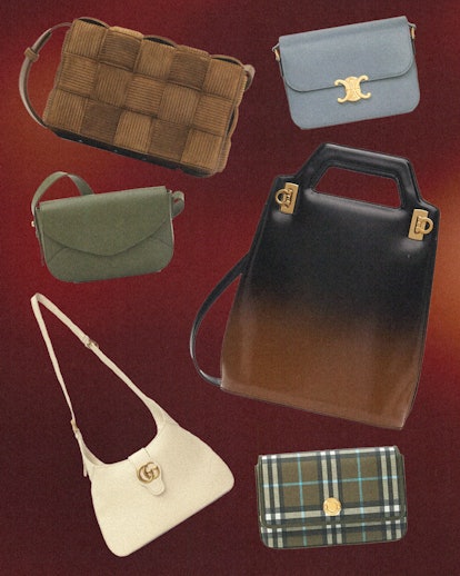 crossbody bags in various styles and colors