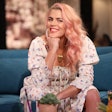 Busy Philipps on the set of 'Busy Tonight.'