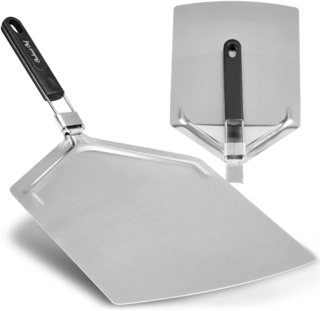 Checkered Chef Stainless Steel Pizza Peel With Folding Handle