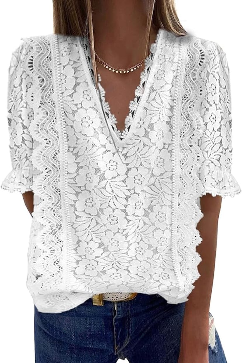 FARYSAYS V Neck Blouse