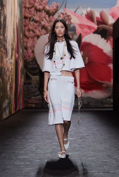 Model walking in Chanel spring summer 2024 show