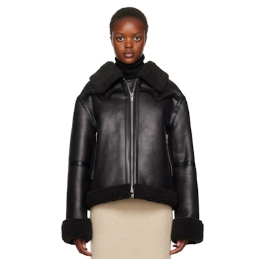 Stand Studio Shearling Leather Jacket 