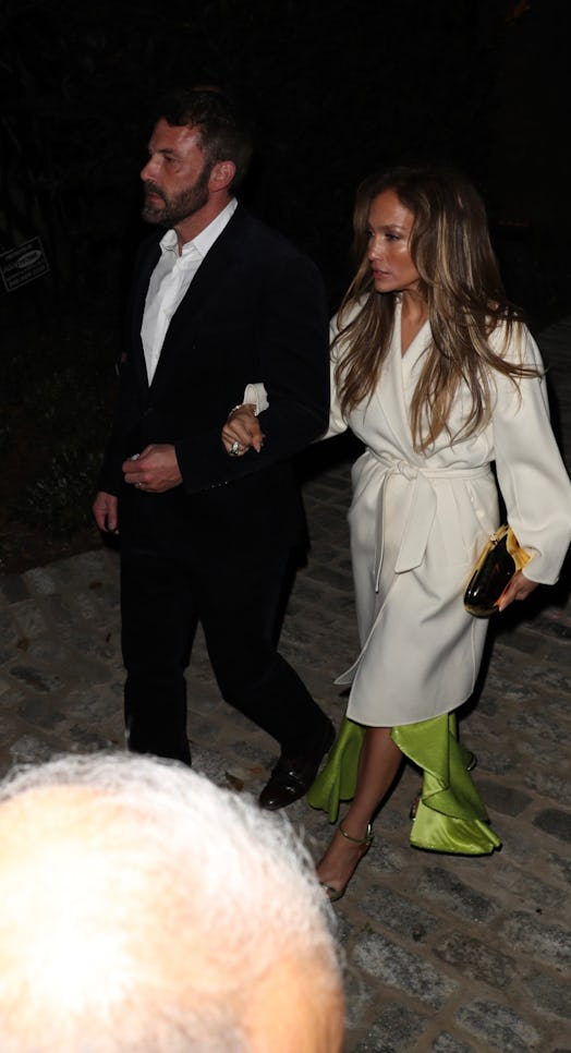 Ben Affleck and Jennifer Lopez attend Pia Miller's 40th birthday party in Los Angeles, California.