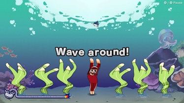 WarioWare: Move It!, wiggling around minigame
