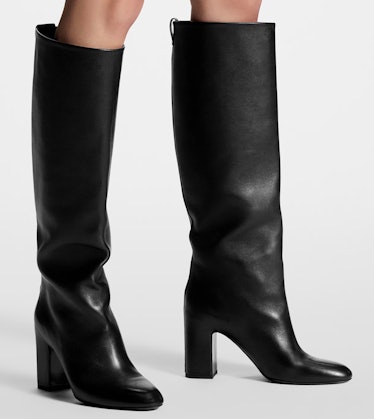 black knee-high boot