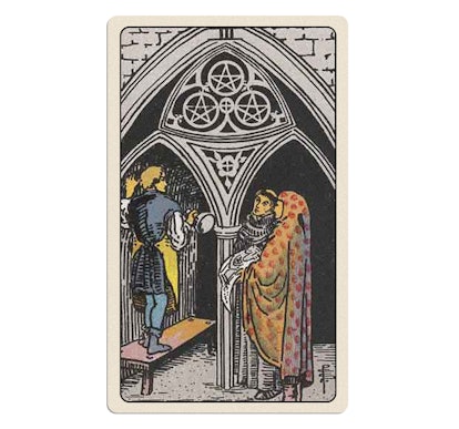 The Three of Pentacles is part of your tarot reading for 2023.
