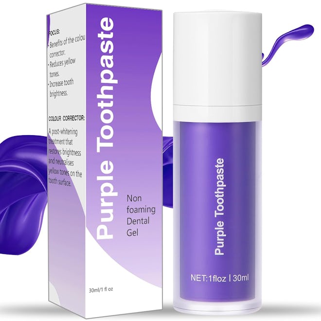 ZXSUCH Purple Toothpaste for Teeth Whitening