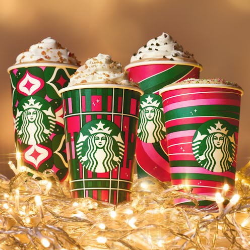 Starbucks' holiday 2023 menu includes a new Iced Gingerbread Oatmilk Chai.