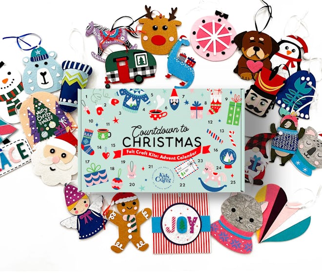 Kids Crafts Countdown to Christmas Felt Craft Advent Calendar