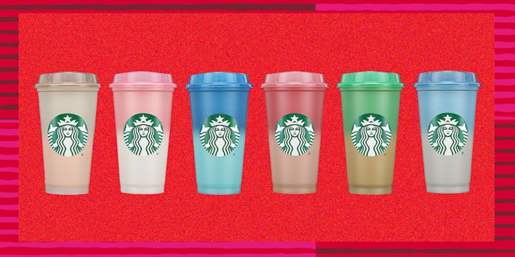 Starbucks holiday 2023 merch collection has color-changing cups. 