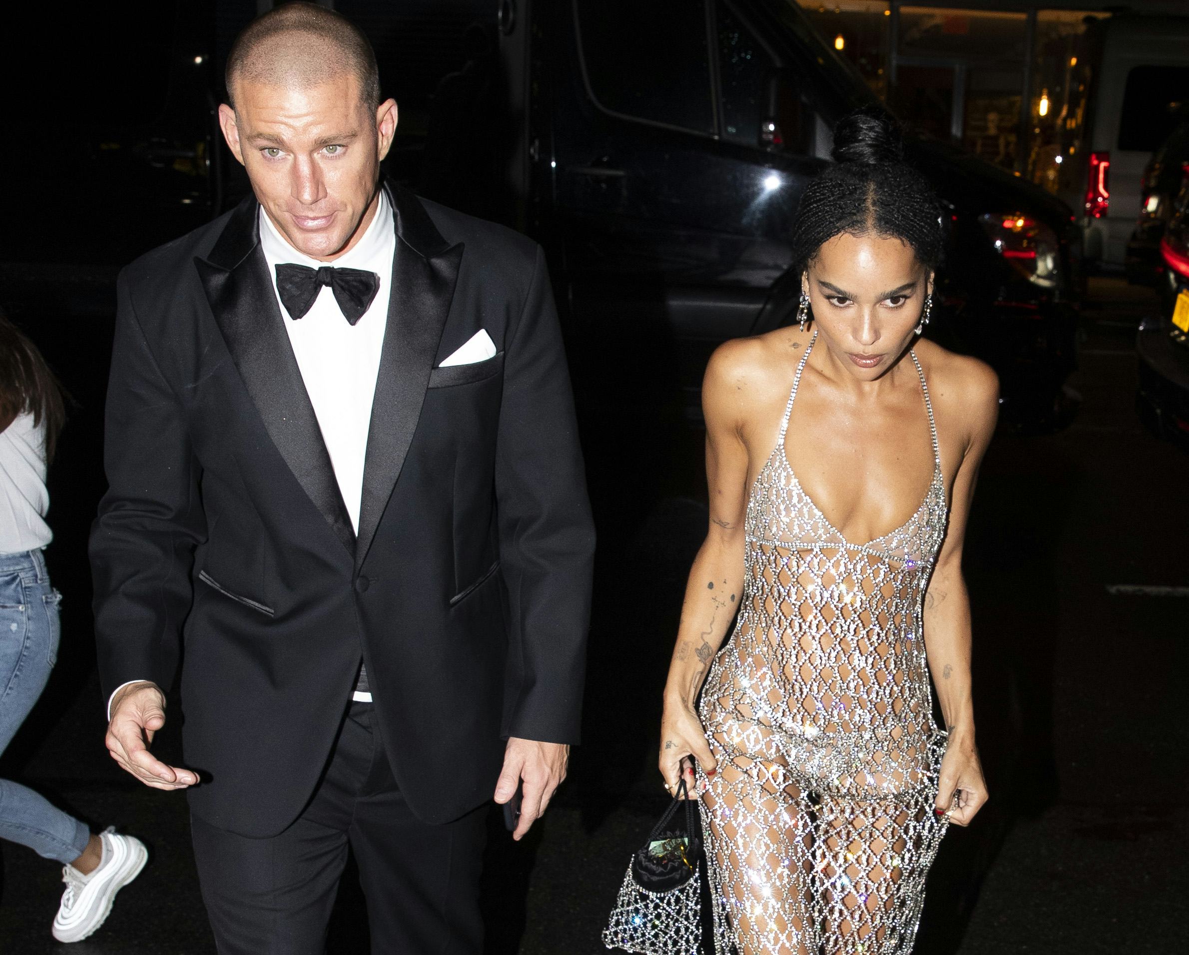 Channing Tatum and Zoe Kravitz attending the Met Gala.