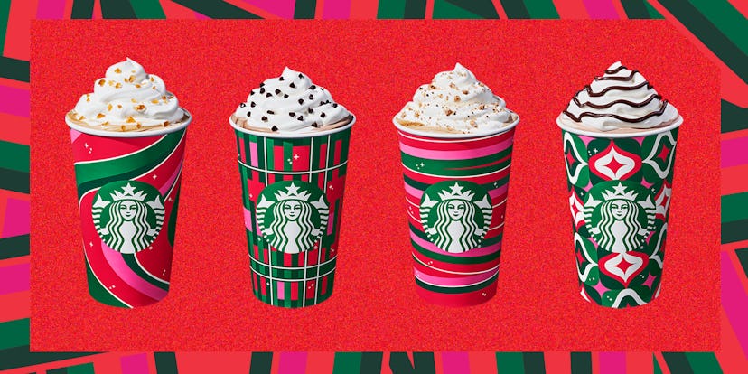 Starbucks' holiday 2023 menu includes a new Iced Gingerbread Oatmilk Chai.