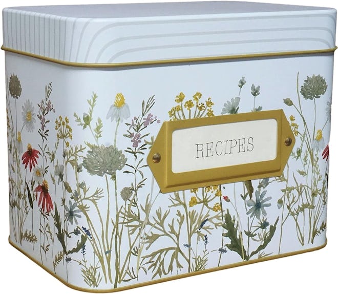 SENSORY4U Tin Recipe Box